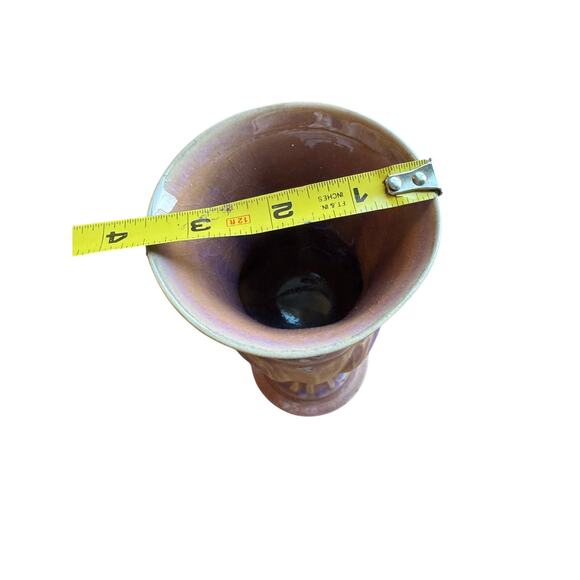 Studio Pottery set of 2 pink purple decorative chalices - Picture 2 of 7